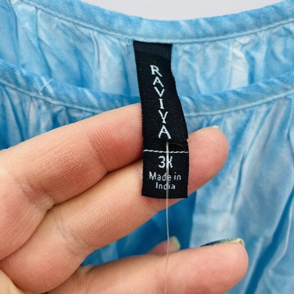 Raviya Womens Plus Size 3X Pigment-Wash Off-The-Shoulder Dress Swim Cover-Up $58 - Picture 5 of 7